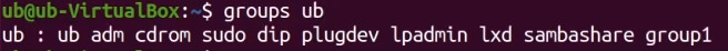 список групп пользователя, groups $USER