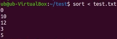 Команда sort linux terminal