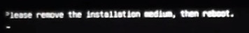 Please remove the ubstakkation medium, then reboot ubuntu