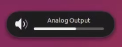 Качель регулировки громкости Ubuntu 22.04
