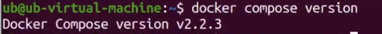 docker compose version